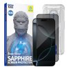 Blueo – Premium Sapphire nerozbitné / nepoškriabateľné 9H ochranné sklo na iPhone 16 Pro / iPhone 17 / iPhone 17 Pro – Privacy