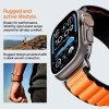 Spigen – WBF1 remienok na Apple Watch 6 / 7 / 8 / 9 / 10 / SE / SE 2 / Ultra / Ultra 2 (44/45/46/49mm) – čierny / oranžový