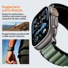 Spigen – WBF1 remienok na Apple Watch 6 / 7 / 8 / 9 / 10 / SE / SE 2 / Ultra / Ultra 2 (44/45/46/49mm) – čierny / zelený