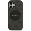 Guess – 4G Circle Classic Logo MagSafe puzdro na iPhone 17 – čierne