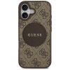 Guess – 4G Circle Classic Logo MagSafe puzdro na iPhone 17 – hnedé