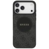 Guess – 4G Circle Classic Logo MagSafe puzdro na iPhone 17 Pro – čierne