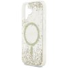 Guess – Resin Bottom Glitter MagSafe obal na iPhone 17 – zlatý
