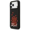 Karl Lagerfeld – Silicone Heart Sign Logo MagSafe obal na iPhone 17 Pro Max – čierny