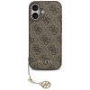 Guess – Hardcase 4G Charm Cradle MagSafe obal na iPhone 17 – hnedý
