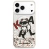 Karl Lagerfeld – Liquid Glitter Choupette Logo MagSafe obal na iPhone 17 Pro Max – priehľadný