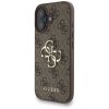 Guess – Hardcase 4G Classic Logo s popruhom obal na iPhone 16 – hnedý