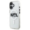 Karl Lagerfeld – IML Choupette Sketch Logo MagSafe obal na iPhone 17 – priehľadný
