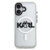 Karl Lagerfeld – IML Choupette Sketch Logo MagSafe obal na iPhone 17 – priehľadný