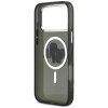 Karl Lagerfeld – IML Glitter Karl & Choupette Sketch Logo MagSafe obal na iPhone 17 Pro Max – čierny