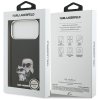 Karl Lagerfeld – IML Aquarelle Karl & Choupette & Logo MagSafe obal na iPhone 17 Pro Max – čierny