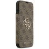 Guess – Book 4G Metal Logo knižkové puzdro na iPhone 17 Pro Max – hnedé