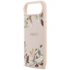 Guess – Grained Flowers MagSafe puzdro na iPhone 17 Air – ružové