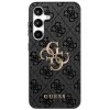 Guess – Leather 4G Metal Logo obal na Samsung Galaxy S25 FE – čierny