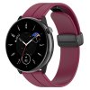Techsuit – remienok na hodinky 18 mm (W011) pre Huawei Watch GT 4 (41 mm) / W1 / Honor Watch S1 / Garmin Venu 2S / Vivoactive 4S – bordový