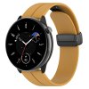 Techsuit – remienok na hodinky 18 mm (W011) pre Huawei Watch GT 4 (41 mm) / W1 / Honor Watch S1 / Garmin Venu 2S / Vivoactive 4S – žltý