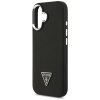Guess - Grained Triangle Logo MagSafe puzdro pre iPhone 17 - čierne