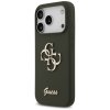 Guess - Silicone Big 4G Script puzdro pre iPhone 17 Pro Max - khaki