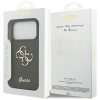 Guess - Silicone Big 4G Script puzdro pre iPhone 17 Pro Max - khaki