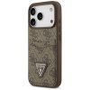 Guess - Hardcase 4G Double Card Triangle puzdro pre iPhone 17 Pro - hnedé