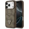 Guess - Hardcase 4G Double Card Triangle puzdro pre iPhone 17 Pro - hnedé
