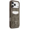 Guess - Hardcase 4G Double Card Triangle puzdro pre iPhone 17 Pro Max - hnedé