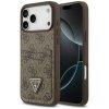 Guess - Hardcase 4G Double Card Triangle puzdro pre iPhone 17 Pro Max - hnedé