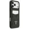 Guess - Hardcase 4G Double Card Triangle puzdro pre iPhone 17 Pro Max - čierne