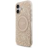 Guess - IML Flowers Allover Electroplated with Pearl Strap MagSafe puzdro pre iPhone 17 - čierne