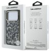 Karl Lagerfeld - IML Leopard Pattern MagSafe puzdro pre iPhone 17 Pro - čierne