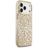 Guess - Leopard Glitter MagSafe puzdro pre iPhone 17 Pro Max - hnedé