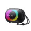 Havit - Bezdrôtový reproduktor, USB‑C, Bluetooth 5.3, TWS, TF, FM, AUX, USB, hands‑free hovory, 1800mAh - čierny