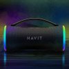 Havit - Bezdrôtový reproduktor, USB‑C, Bluetooth 5.3, TWS, TF, FM, USB, RGB osvetlenie, IPX6, 4000mAh - čierny