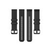 Techsuit - Watchband 18mm (W006) remienok pre Huawei Watch GT 4 (41 mm) / W1 / Honor Watch S1 / Garmin Venu 2S / Vivoactive 4S - čierny