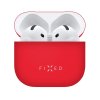 Fixed - Silky Case silikónové puzdro s hladkým povrchom pre AirPods 4 - červené