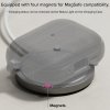 Ringke - Onyx Magnetic silikónové puzdro s protišmykovou textúrou a otvorom na karabínu pre AirPods Pro 3 - teplé sivé
