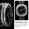 Spigen - Bezel Tune Pro Pilot oceľový rámik pre Samsung Galaxy Watch8 44 mm - strieborný