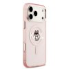 Karl Lagerfeld - IML Choupette Sketch Logo MagSafe (KLHMP17LHGCHGKBP) - iPhone 17 Pro - Pink