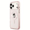 Karl Lagerfeld - IML Choupette Sketch Logo MagSafe puzdro pre iPhone 17 Pro - ružové