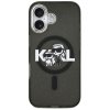 Karl Lagerfeld - IML Glitter Karl & Choupette Sketch Logo MagSafe puzdro pre iPhone 17 - čierne