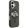 Karl Lagerfeld - IML Glitter Karl & Choupette Sketch Logo MagSafe (KLHMP17SHGKCGKBK) - iPhone 17 - Black