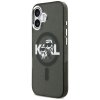 Karl Lagerfeld - IML Glitter Karl & Choupette Sketch Logo MagSafe (KLHMP17SHGKCGKBK) - iPhone 17 - Black