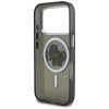 Karl Lagerfeld - IML Glitter Karl & Choupette Sketch Logo MagSafe puzdro pre iPhone 17 Pro - čierne