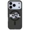 Karl Lagerfeld - IML Glitter Karl & Choupette Sketch Logo MagSafe (KLHMP17LHGKCGKBK) - iPhone 17 Pro - Black
