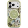 Guess - IML Metal Glitter Flowers Triangle MagSafe (GUHMP17XHFLPEDN) - iPhone 17 Pro Max - Green