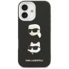 Karl Lagerfeld - FW Grained Karl & Choupette Heads Pins & Logo (KLHCP17SPSFDHPOK) - iPhone 17 - Black