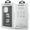 Karl Lagerfeld - FW Grained Karl & Choupette Heads Pins & Logo (KLHCP17SPSFDHPOK) - iPhone 17 - Black
