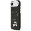 Karl Lagerfeld - Leather Karl & Choupette Pins MagSafe (KLHMP17MPSMLRKCK) - iPhone 17 Air - Black