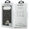 Karl Lagerfeld - Leather Karl & Choupette Pins MagSafe (KLHMP17MPSMLRKCK) - iPhone 17 Air - Black