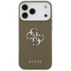 Guess - Hardcase Grained Big 4G Classic Logo puzdro pre iPhone 17 Pro Max - hnedé